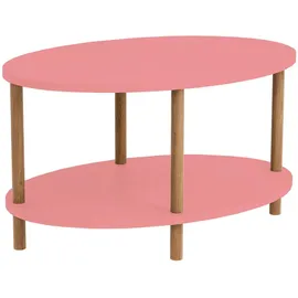 [en.casa] Couchtisch Højreby 70x44x43 cm Rosa