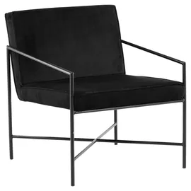 VCM Sessel Rakel Velours 0 x 0 x 0 cm Schwarz