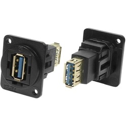 Rs Pro FT BLK METAL USB 3.0 A-A M3, Elektronikkabel + Stecker