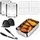 xylota 6-tlg. Auflaufform Set für Airfryer AF400EU/AF451EU/AF500EU Silber
