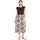 Cartoon Druckkleid A-Linie Beige 34