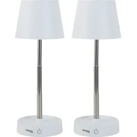 ideoon lights Edel LED Tischleuchte Weiß 2 St.