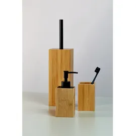 Wenko WC-Bürstengarnitur Padua Braun/Schwarz (10 x 38 x 10 cm)