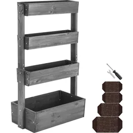 Tectake Vertikalbeet 4 Etagen 85 x 45 x 140 cm