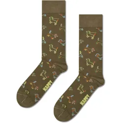 Happy Socks Unisex Socken Puppy Love Natural Dye