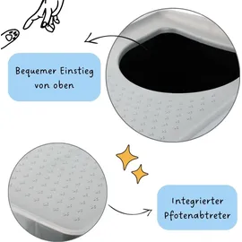 GarPet Katzentoilette Hop-In XXL Schwarz