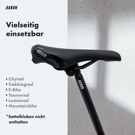Aaron Tube Sattelstütze - 25,4 oder 27,2, mm - 350 mm Länge - Schwarz - 27,2 mm