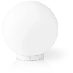 Nedis WIFILM10CWT, Intelligente Tischleuchte, WLAN, Weiß, Glas, Blau, Kaltweiße,