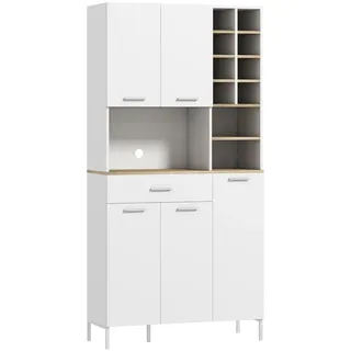Homcom Küchenbuffet 90 x 35 x 183 cm Weiß
