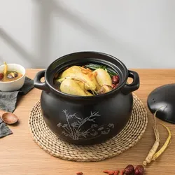 COOKER KING Kasserolle Suppe Eintopf Topf Keramik Offene Flamme Hohe Temperatur Beständig