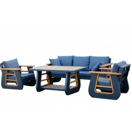 aea Sitzgruppe Modern 4-tlg. Blau