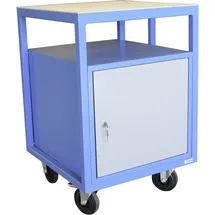 Güde Werkbank Stahl 60 x 57 x 85 cm blau mit Tür