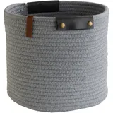casa NOVA Korb LIDONTA, Grau - 24 x 26 cm - Mischgewebe