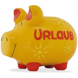 KCG Spardose Schwein mittel gelb 101579/10027159 Urlaub