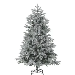 Künstlicher Weihnachtsbaum schneebedeckt 180 cm weiß BASSIE