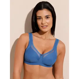 Anita Entlastungs-BH Damen, Gr. 100, Cup C, blau (mittelblau), 85% Polyamid, 15% Elasthan, BHs Entlastungs-BH,