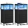 Songmics Nachttisch mit 3 Schubladen 2er Set 0 x 0 x 0 cm Schwarz