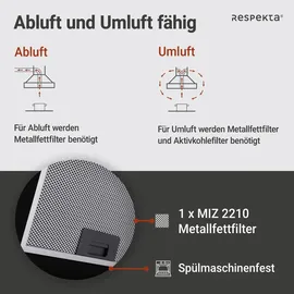 Respekta CH22020IXB Kopffreihaube 60 cm