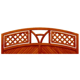 Andrewex Sichtschutzelement Toulon 180 x 135 cm Teak Holz