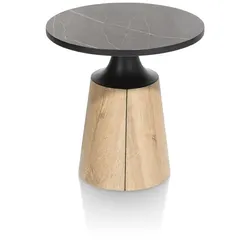 XOOON Carvio Couchtisch HPL mit onyxfarbenen Marmorlookdesign - Natur