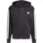 adidas Essentials 3-Streifen Fleece Reißverschlusspullover Black / White 3XL