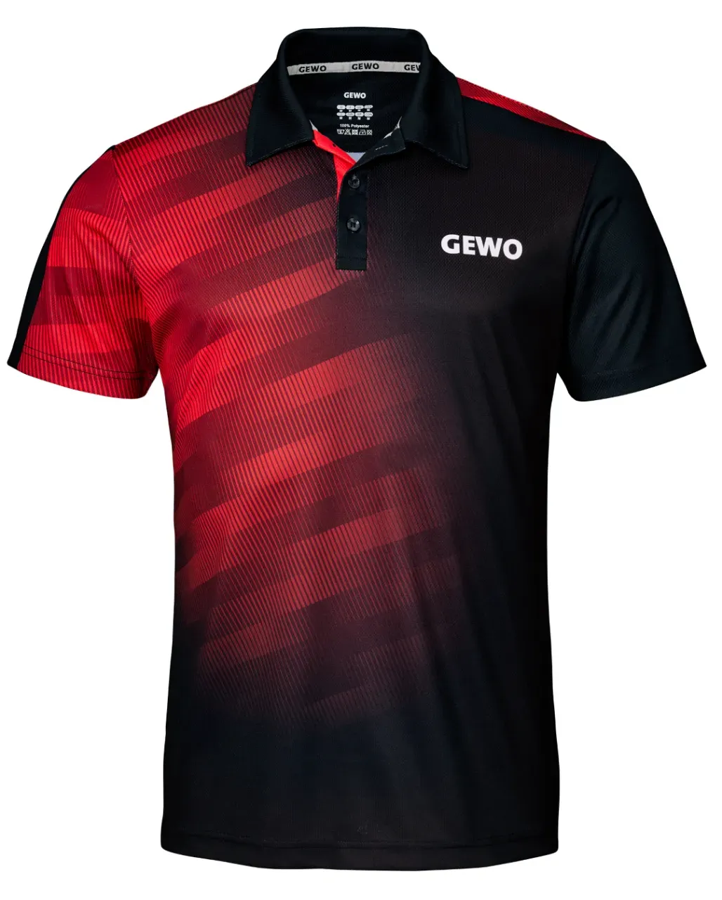Gewo Polo Tavira schwarz/rot XS - XS
