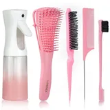 luxuskollektion Haarbürste mit 200ml Haar Sprühflasche Entwirrbürste für
