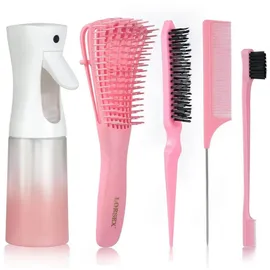 luxuskollektion Haarbürste mit 200ml Haar Sprühflasche Entwirrbürste für
