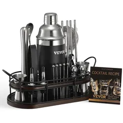 VEVOR Cocktail Shaker 23-tlg. Barkeeper Set Edelstahl Bar Getränke Mixer