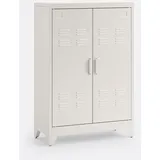 Schrank Hiba Mit 2 Türen, Stahl hellgrau 