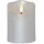 Star Trading Flamme Rustic LED Kerze 10 cm silber