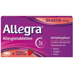Allegra Allergie & Heuschnupfen Schmelztabletten mit Bilastin