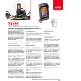 GIVI Smartphone-Tasche schwarz