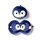 Puckator Relaxeazzz Plüsch Pinguin Reisekissen 14 x 27 x 6 cm Blau