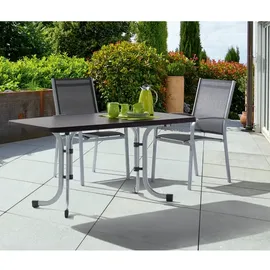 Sieger Boulevard-Klapptisch mit mecalit-Pro-Platte 150 x 90 x 72 cm graphit/schieferdekor anthrazit