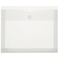 FolderSys A4 quer, Dehnfalten 50mm, transparent, klar, Klettverschluss