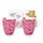 Pip Studio Jolie Flowers Becher 0,35 l Rosa 2 St.