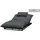 clemento Bona Loungeliege 200 x 120 x 45 cm Anthrazit