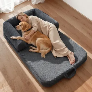 Vevor Hundebett 179 x 95 cm Dunkelgrau