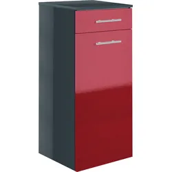 Midischrank MARLIN "3040", rot, B:40cm H:91,2cm T:35cm, MDF, Schränke, Bad-Midischrank, Breite 40 cm