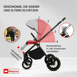Babylux Kinderwagen Silber