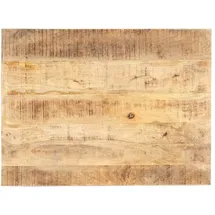 vidaXL Tischplatte Massivholz Mango 90 x 70 cm