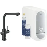 Grohe Blue Home + Armatur L-Auslauf - Schwarz