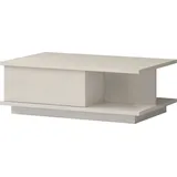 PLACES OF STYLE Couchtisch PLACES OF STYLE "Piano", beige (beige hochglanz, beige hochglanz), B:103,5cm H:36cm T:65cm, Tische, Couchtisch, UV lackiert, Wohnzimmer Tisch mit Schublade inkl. Soft-Close Funktion