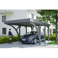 SKANHOLZ Friesland Carport Set 6 3,14 x 5,55 m schiefergrau inkl. 2 Einfahrtsbögen