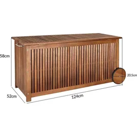 CASARIA Gartenbox 117 x 52 x 58 cm Braun
