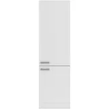 Optifit Apothekerschrank, Weiß, Holzwerkstoff, 4 Fächer, seitenverkehrt montierbar, einzeln stellbar, 60x206.8x57.1 cm, DIN EN ISO 9001, DIN EN ISO 50001, DIN EN ISO 14001, Zusatzausstattung erhältlich, Küchen, Küchenmöbel, Küchenschränke, Apothekerschränke
