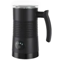 AURIVION Milchaufschäumer 4-in-1 elektrischer Milchaufschäumer für heiß & kalt, 100 W, Milk Frother leicht zu reinigen für Kaffee, Kakao & Hafermilch schwarz