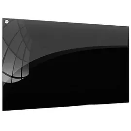 ALLboards Glas Magnettafel 80 x 60 cm Schwarz
