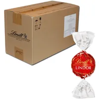 (44,15€/1kg) Lindt Lindor Kugel Vollmilch 3kg, Schokolade 240 Stück